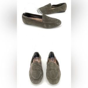 BIRDIES The Vesper Sage Suede Slip On Flat